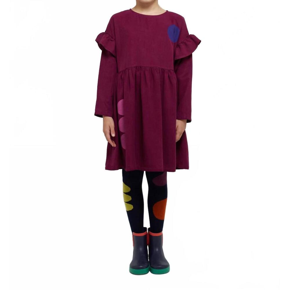 NEW BOBO CHOSES geometric shapes dress in fuchsia